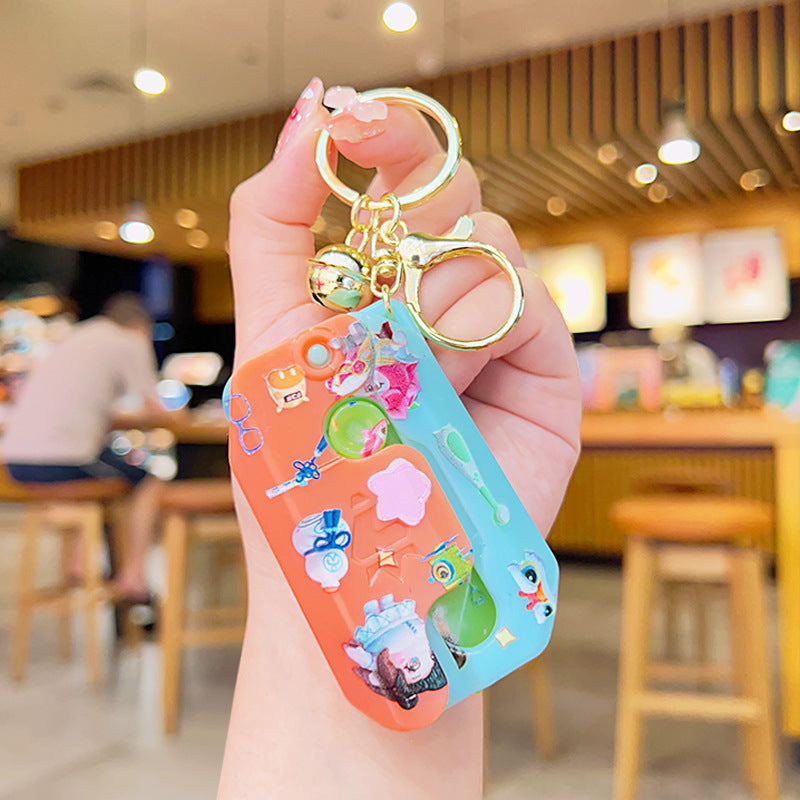 Wholesale ABS Luminous Radish Gravity Knife Decompression Toy Keychain